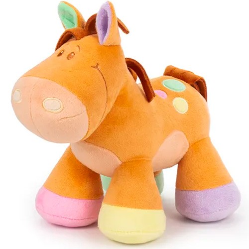 Мягкая игрушка Лошадка Тося рыжый 22 см ЛТ/22/36-1 Культ-игрушка