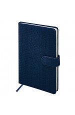 Еженедельник дат 2026 г А5 исккожа твобл син Augustus 117164 Brauberg