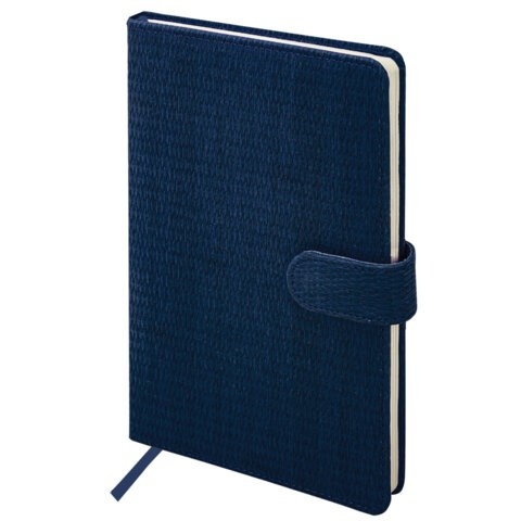 Еженедельник дат 2026 г А5 исккожа твобл син Augustus 117164 Brauberg