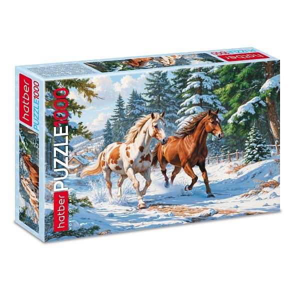 Пазл 1000 эл НГ Зимние грации 35227 Хатбер