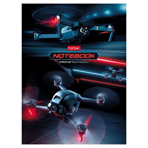 Записная книжка А6 80л кл твобл DRONE 28683 Хатбер