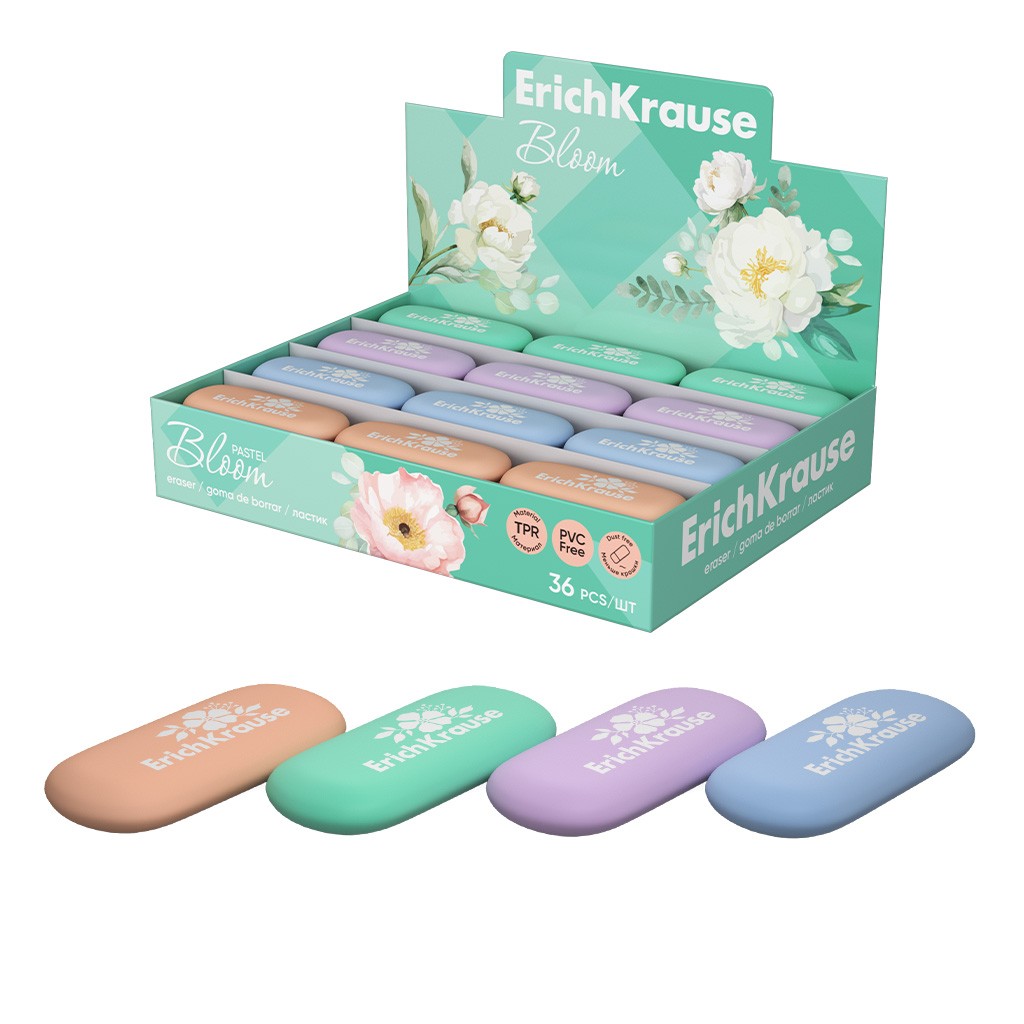 Ластик овал Pastel Bloom 60772 Erich Krause