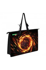 Папка А3 д/мальч пластиковая, 1 отделение, на молнии с ручками Fire split 273416 Brauberg