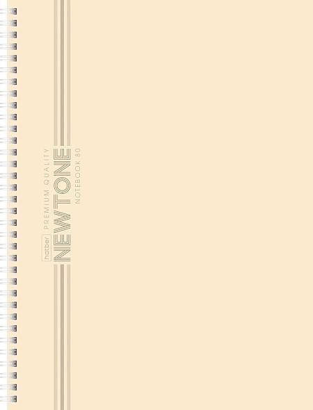 Тетрадь А4 80л лин спир софт тач Newton Pastel Лунный камень 05058 Хатбер