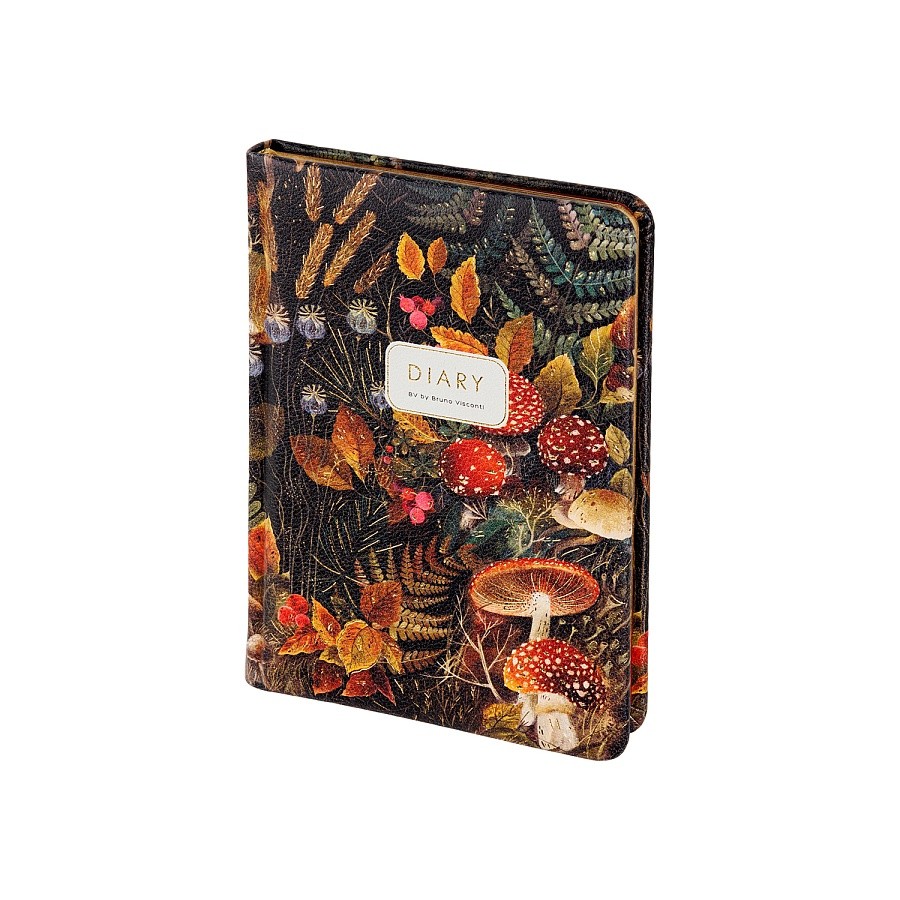 Ежедневник недат. А6 золотой срез, искусственная кожа Лесная сказка 3-745/13 Bruno Visconti