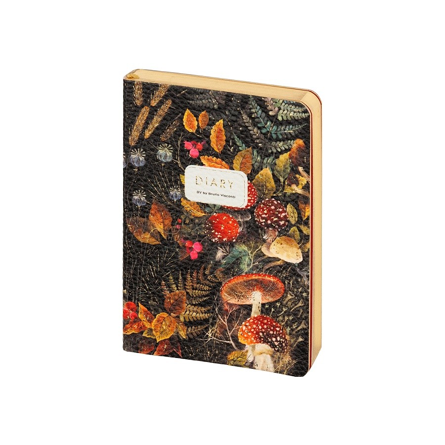 Ежедневник недат. А6 золотой срез, искусственная кожа Лесная сказка 3-742/17 Bruno Visconti