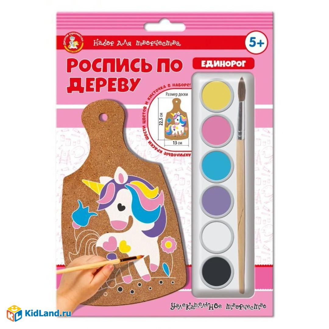 Роспись по дереву Единорог 04440 Дескор-во