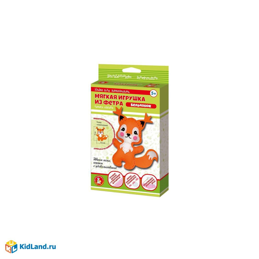 Набор д/творч Шьем мяг игр из фетра Бельчонок 04280 Дескор-во