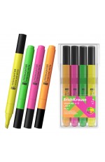 Набор маркеров текст 4цв 0 6-3мм трехгранVisioline V-17 light Neon 63560 Eric