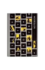 Записная книжка А6+ 80л твоблКлавиатура 61487 Феникс