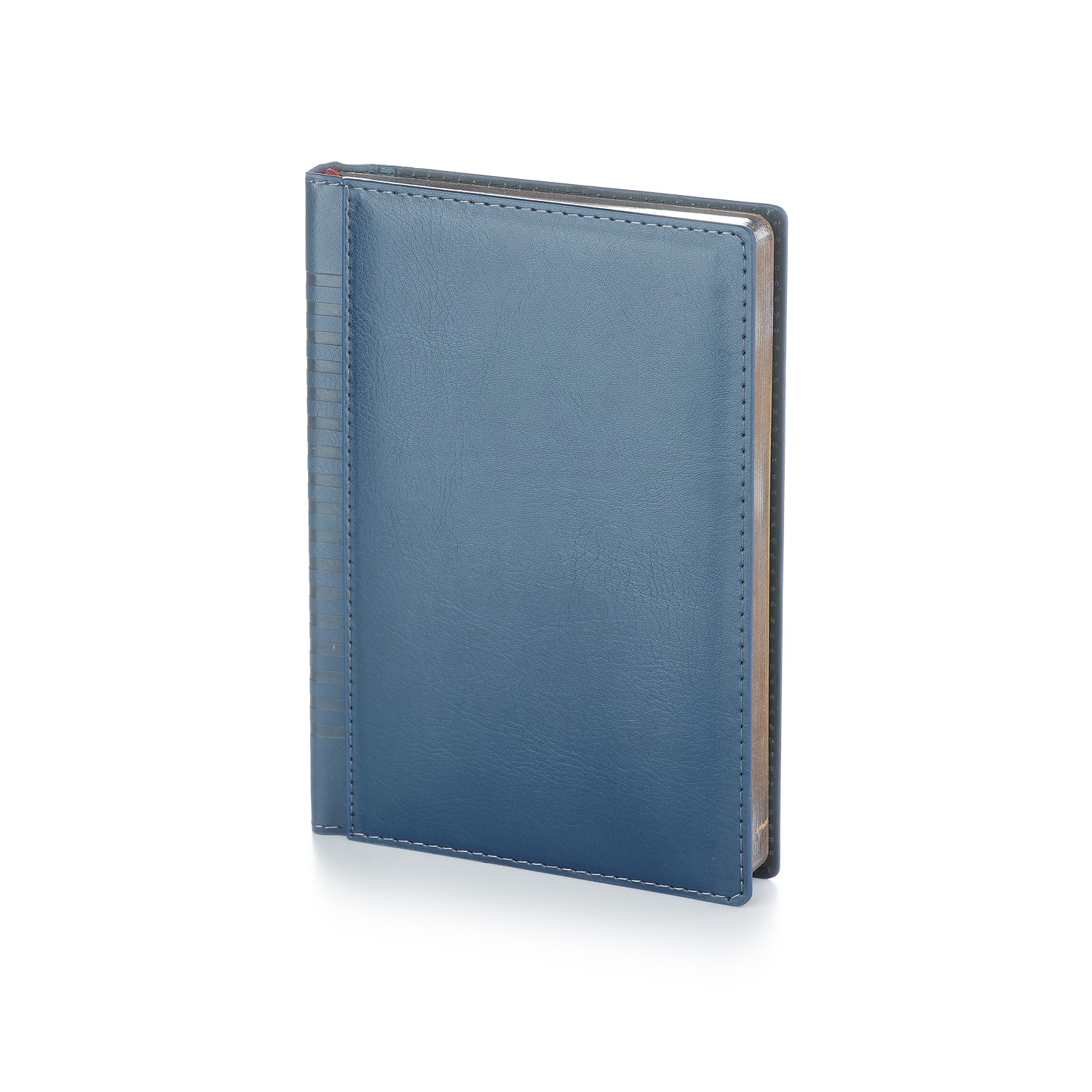 Ежедневник недат А5 золотсрез исккожа синий Image 3-346/02 Bruno Visconti