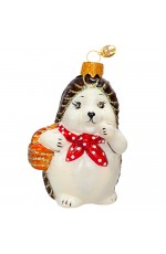 Елочигруш стекло Ёжик h-9см в упак ФУ-553/1