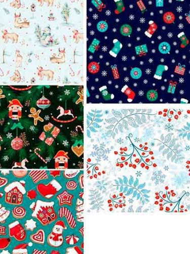 Бумага упак 70х100см 1лист Новогоднее чудо в асс-те 5 диз УБ-6492 Miland
