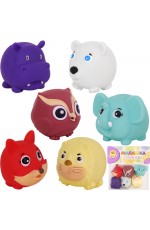 Набор рез игрушек д/ванны 6шт в пак Милашка развивашка FCJ1260440 Levatoys