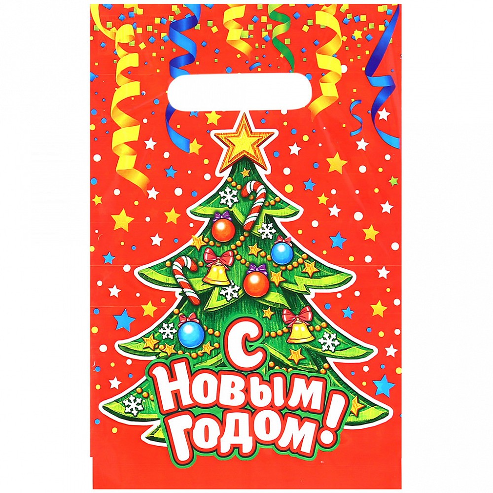 Пакет п/эт с вырубн ручк 20х30см/30 мкм Серпантин Интерпак