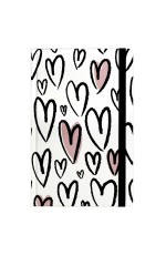 Записная книжка А5 96л кл твобл на рез Крупные сердечки 71542 Феникс