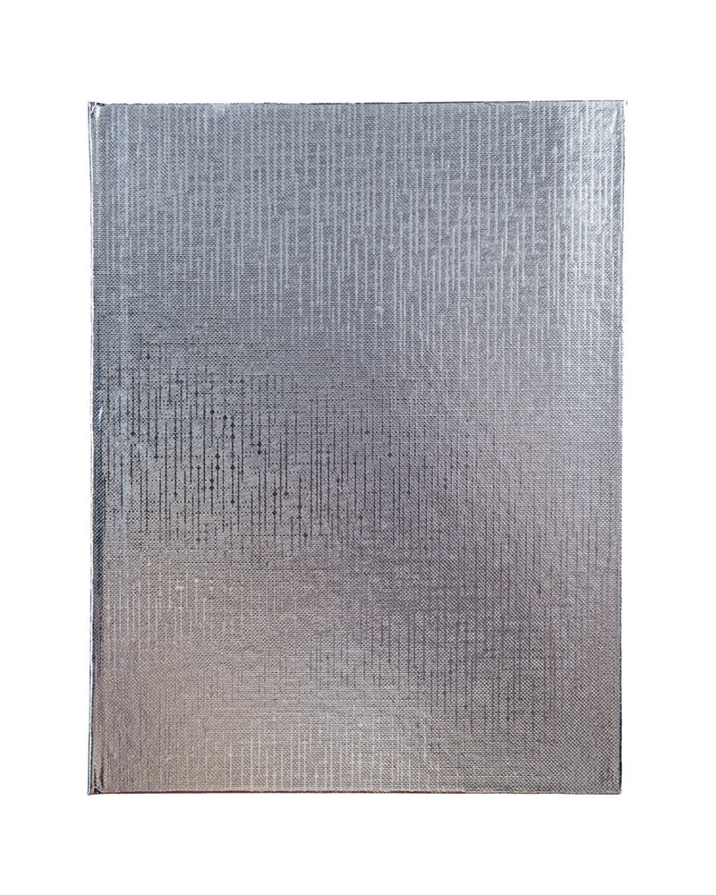 Тетрадь на кольц 120л Обл Бумвинил METALLIC Серебро 3426 Хатбер