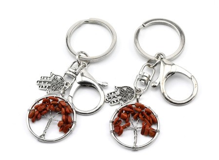 Брелок дерево жизни из авантюрина с рукой Фатимы 15*21мм 11311893