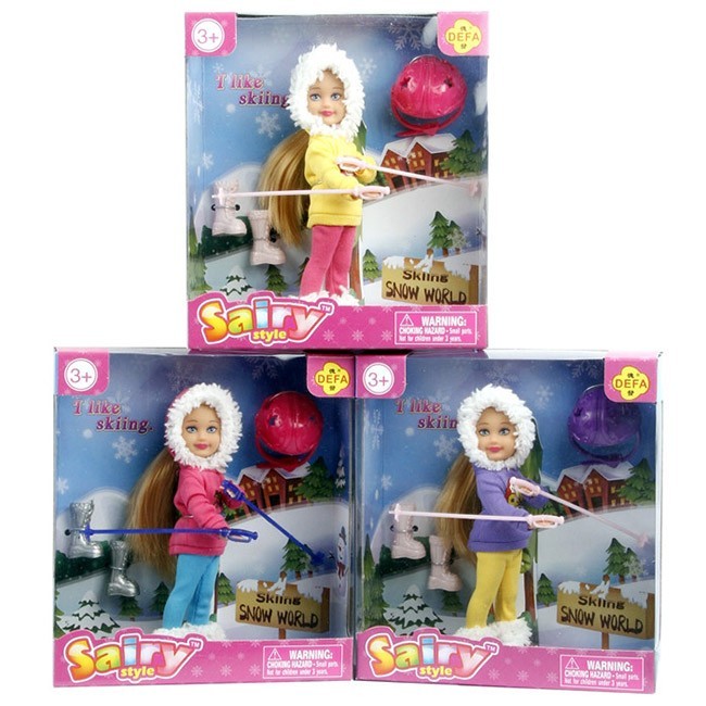 Кукла Малышка на лыжах 8310 Defa Lucy