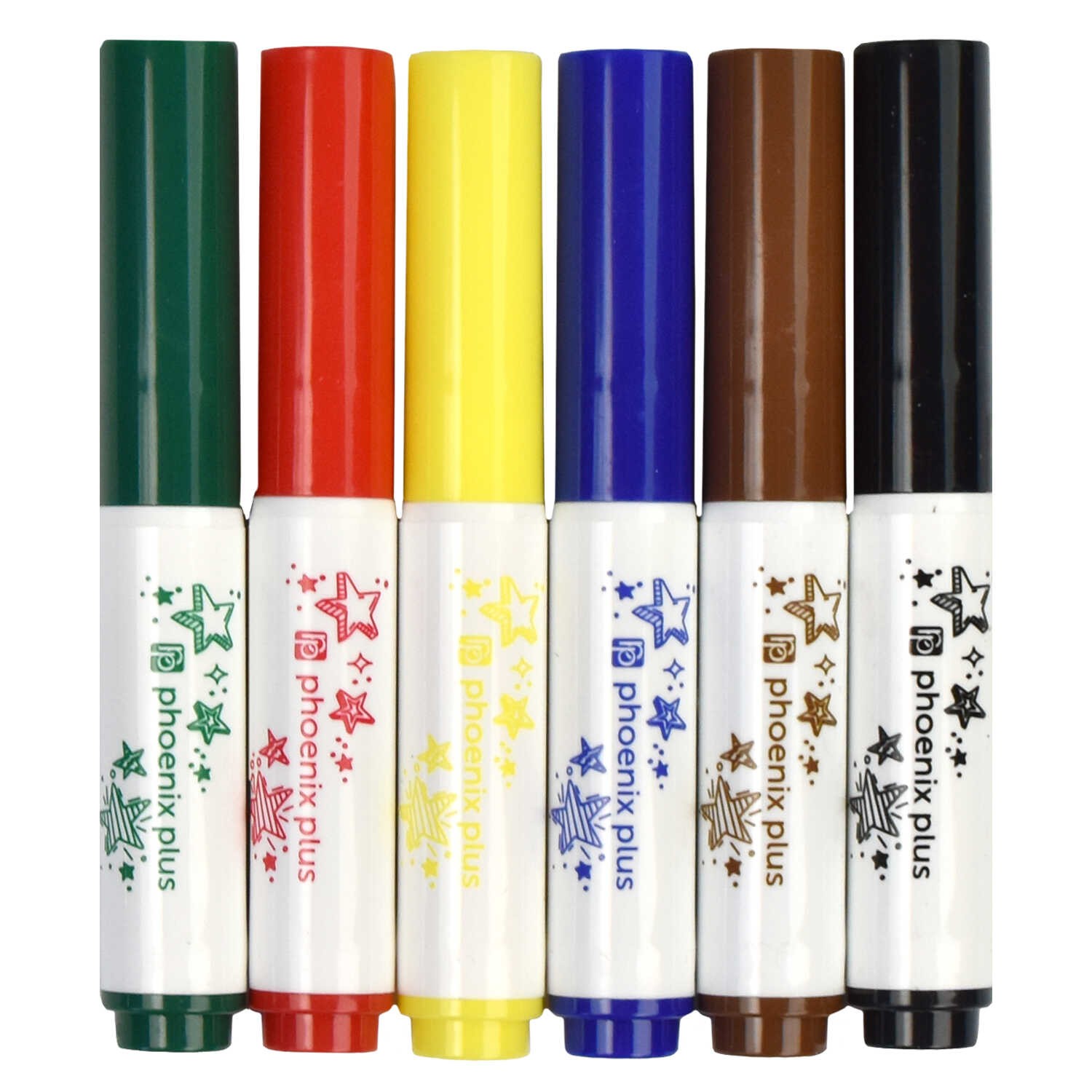 Фломастеры 6цв джамбо укороч Арт-братва 67877 Феникс