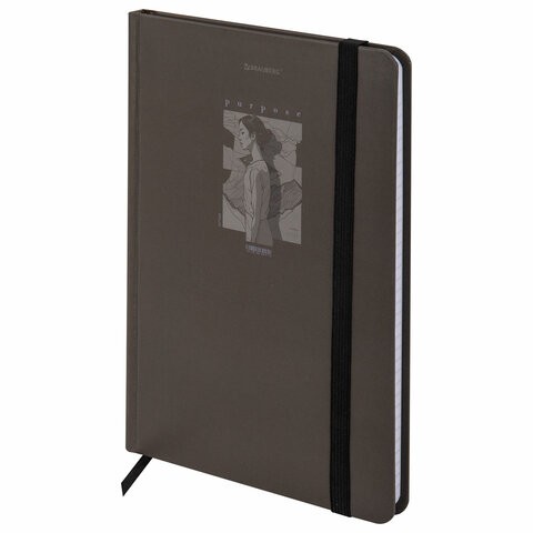 Записная книжка А5 96л кл твобл на рез Purpose 116316 Brauberg