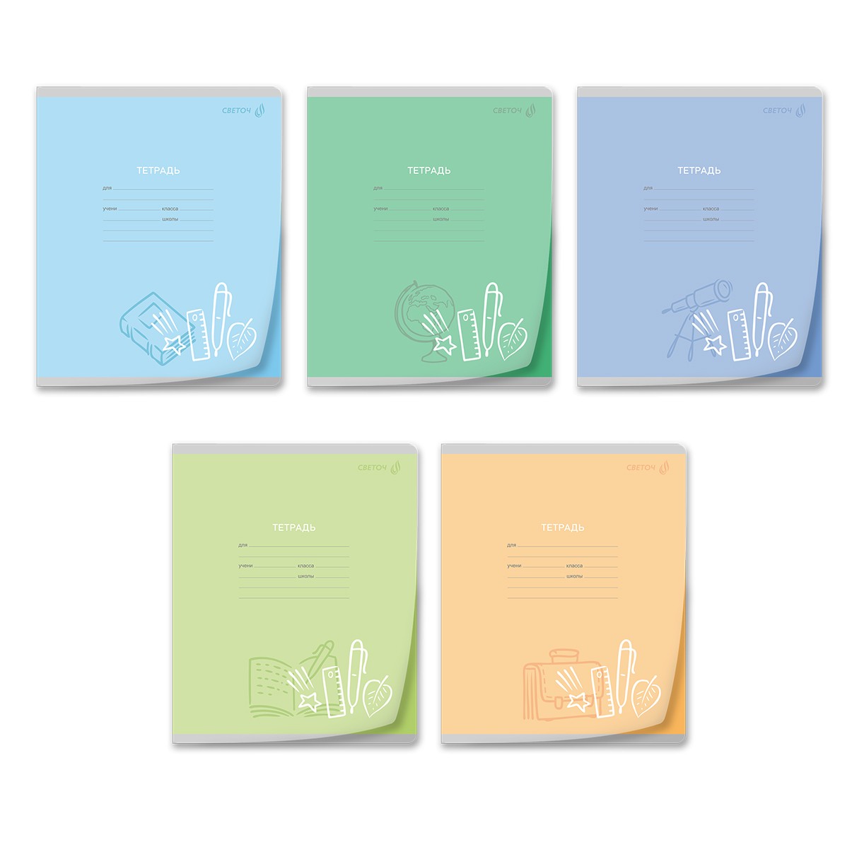 Тетрадь 12л лин пластобл Царство знаний 01446 Светоч