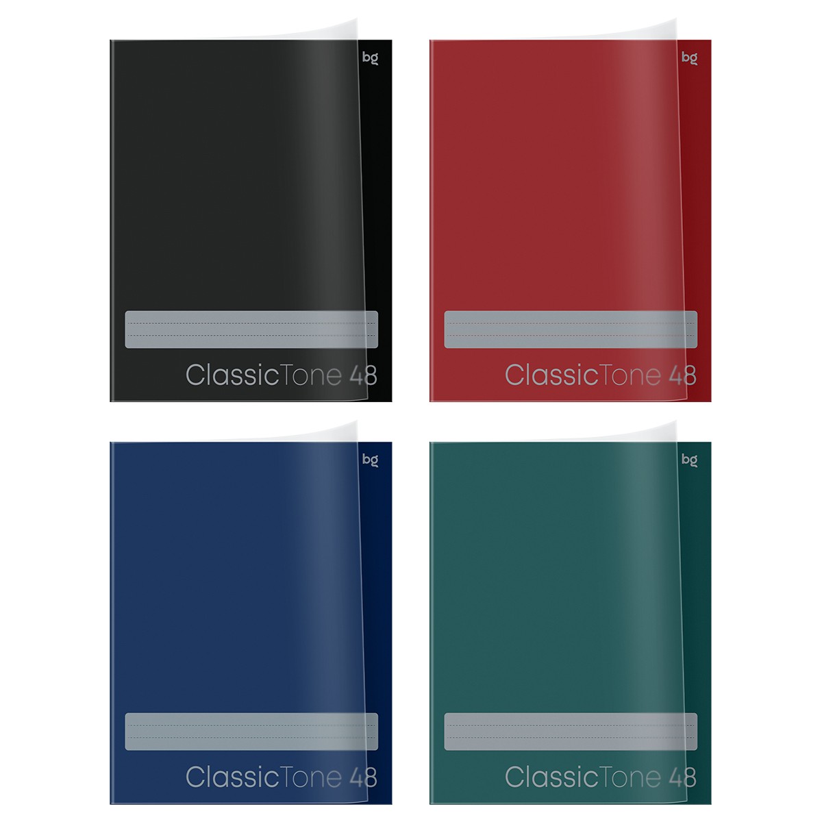 Тетрадь 48л кл пласт обл ClassicTone 06795 БиДжи