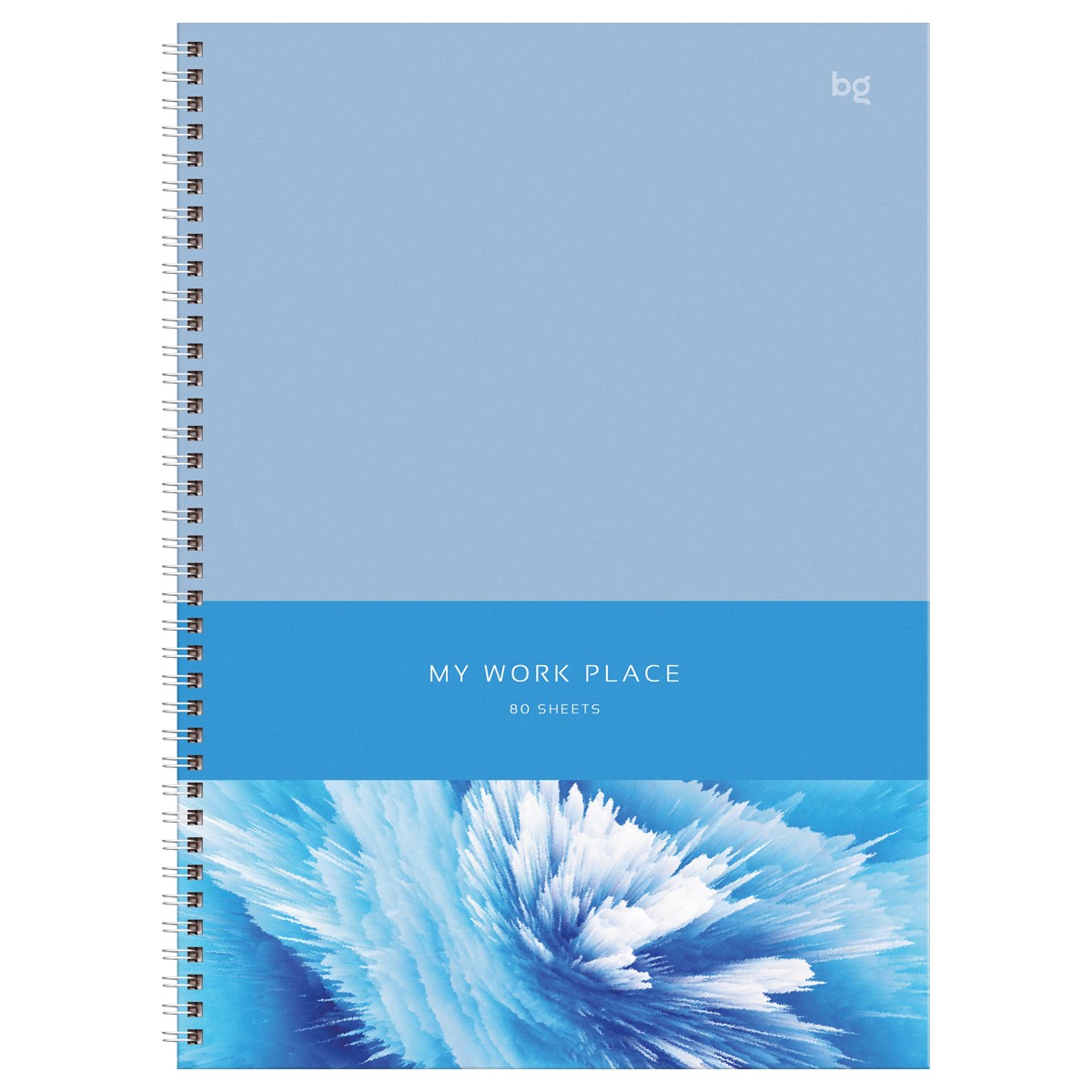 Тетрадь А4 А4 80л кл твобл спир Blue art 64252 БиДжи