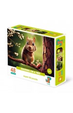 Пазл 3D 48 эл Super Белка на дереве 12019