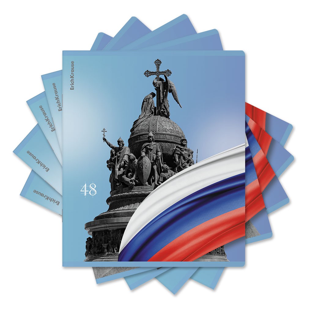 Тетрадь 48л кл Российский герб 60616 Erich Krause