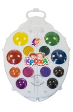 Краски акв 12цв б/кисти Божья коровка 32С 2077-08 Луч