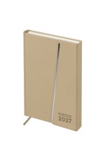 Ежедневник датированный 2027г., А5, 176л., твердый переплет, кожзам Soft touch, BG Magnet. Vanilla, ванильный, магнитный клапан