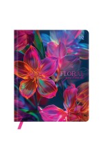 Дневник 1-11 кл. 48л. (твердый) BG Floral, иск. кожа, печать, тиснение фольгой, ляссе