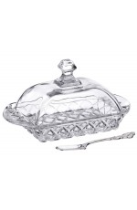 Масленка Muza Crystal + нож 195-129