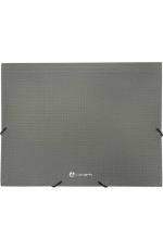 Папка на резинке А4 пластиковая серый TF0125-GR Lamark