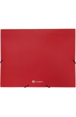 Папка на резинке А4 пластиковая красный TF0125-RD Lamark