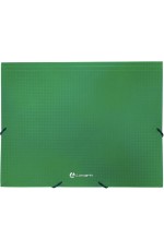 Папка на резинке А4 пластиковая зелёный TF0125-GN Lamark
