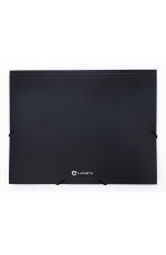 Папка на резинке А4 пластиковая чёрный TF0125-BK Lamark
