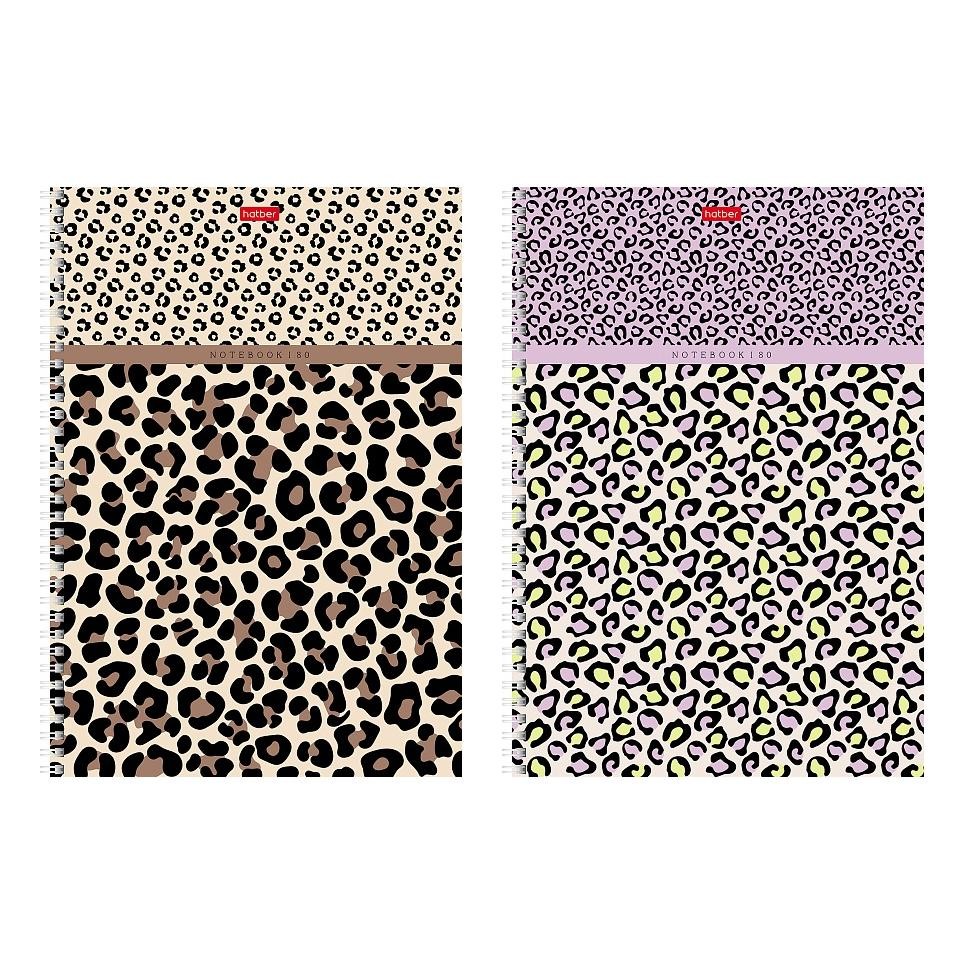 Тетрадь А4 80л кл спир Лео принт Хатбер