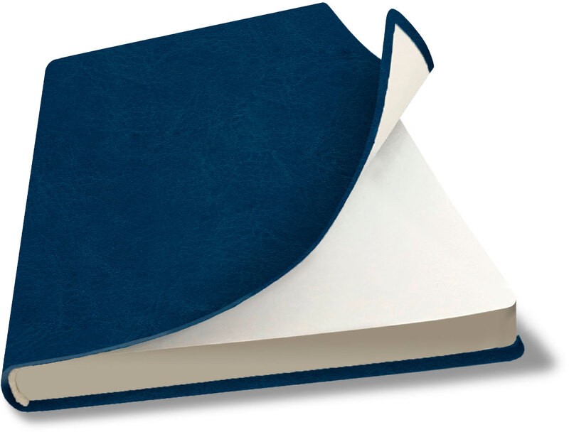 Ежедневник недат В6 128л лин исккожа синий Sigma FLEX 01501-BL Lamark