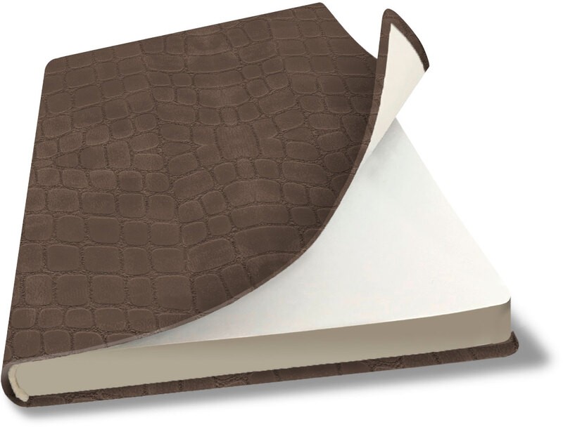 Ежедневник недат В6 128л лин исккожа корич Croco FLEX 01520-BN Lamark