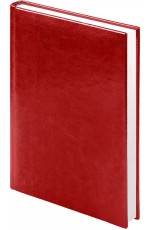 Ежедневник недат А5 136л лин исккожа ярко-красн Sigma 02424-RD Lamark