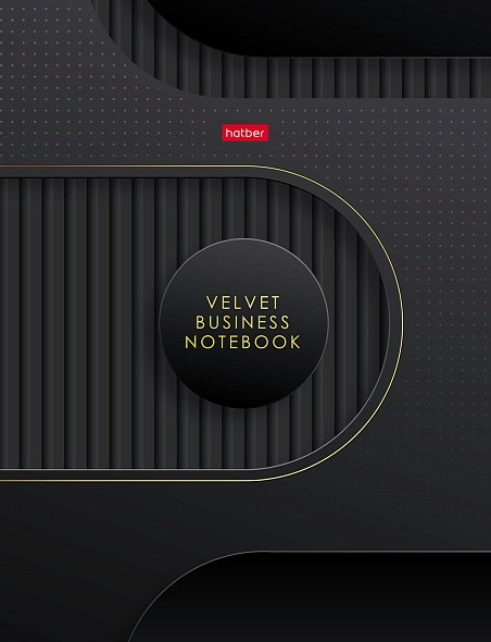 Тетрадь 80л кл 5цвблок твобл Бархатный стиль черный  35524 Хатбер