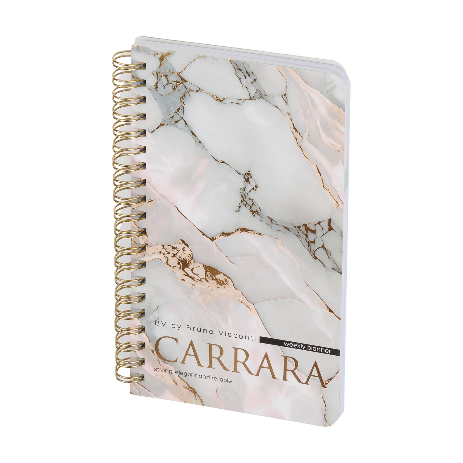 Еженедельник недат А5 спир Carrara 3-816/08 Bruno Visconti