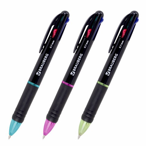 Ручка шаравт 4цв 0 7мм Multicolor 143936 Brauberg