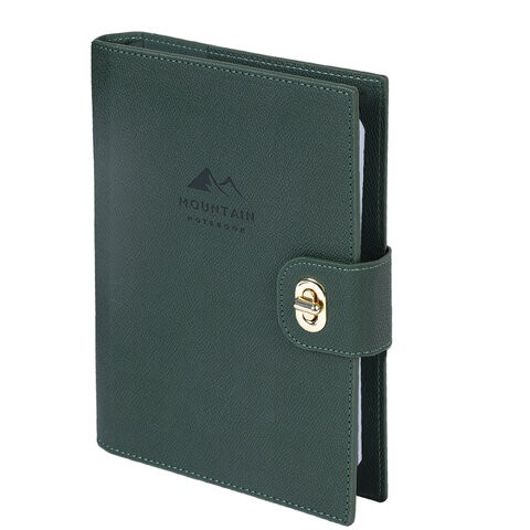 Ежедневник -органайзер недат А5 исккожа зелен  116202 Brauberg