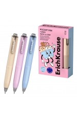 Ручка шаравт 0 5мм син резупор Poсket Pen Yummy 63685 Erich Krause