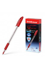 Ручка шар 1мм красн U-109 Stick&Grip Classic 53744 Erich Krause