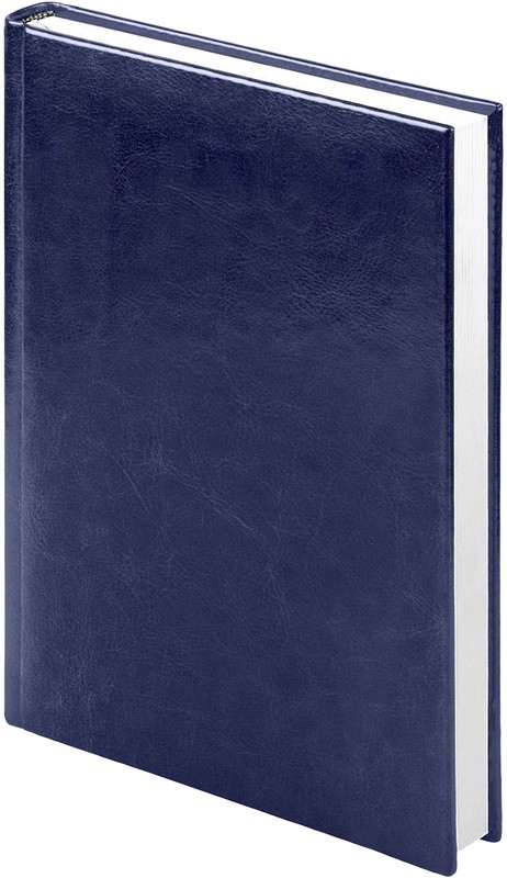 Ежедневник недат А5 136л лин исккожа син Sigma 02421-BL Lamark