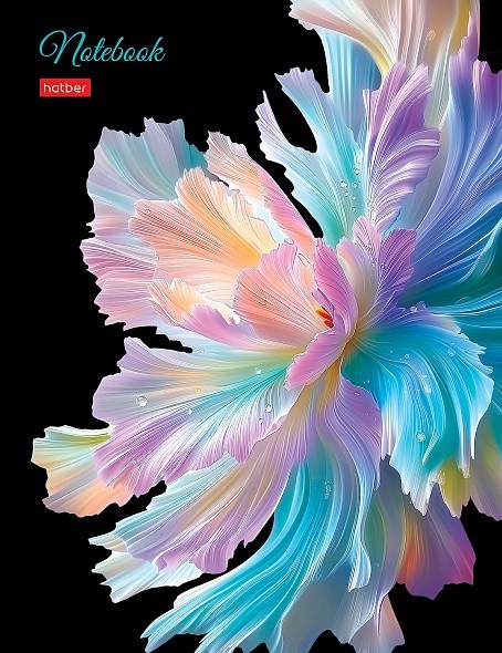 Тетрадь 80л кл 5цвблок твобл Хрупкие лепестки 35528 Хатбер